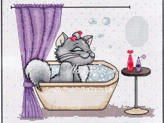 В1032 Кити (кошечка в ванной), Лука-С В1032 Кити (кошечка в ванной), Лука-С