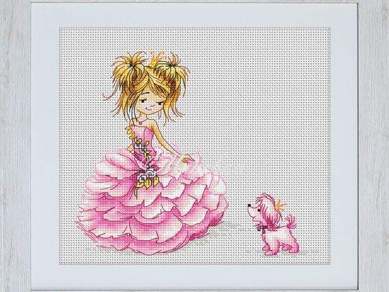 В1056, Принцесса, Luca-S вышивка нитками