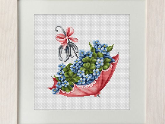 Набір для вишивання хрестиком В109 Парасолька, Лука-С