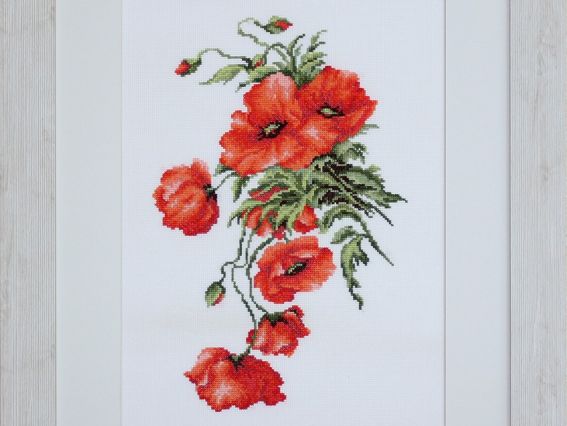 Набір для вишивання хрестиком B2236 Макі, Лука-С