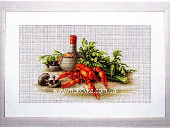 Набір для вишивання хрестиком В2258 Натюрморт з раками, Лука-С