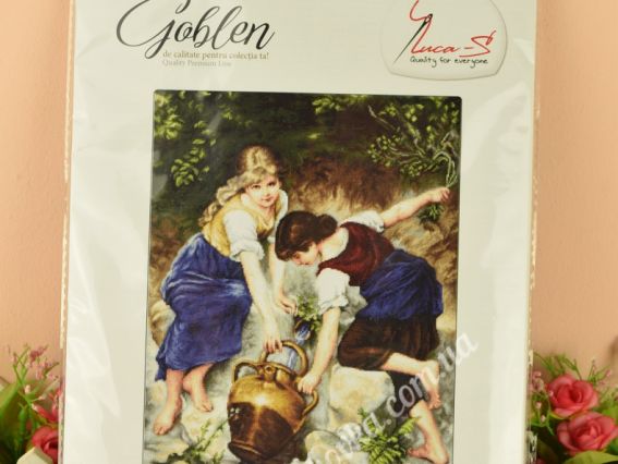 Набір для вишивання гобелен G564 У фонтану GOBLEN Luca-s 