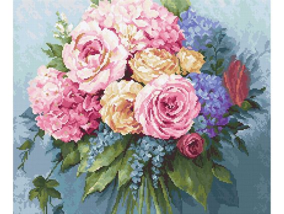 G601 Букет, Luca-s набір для вишивання гобелен  G601 Букет, Luca-s набір для вишивання гобелен 