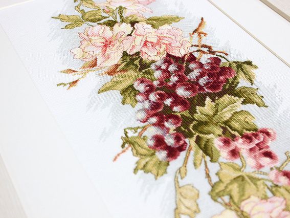 Набір для вишивання хрестиком B212 Композиція з виноградом Luca-S