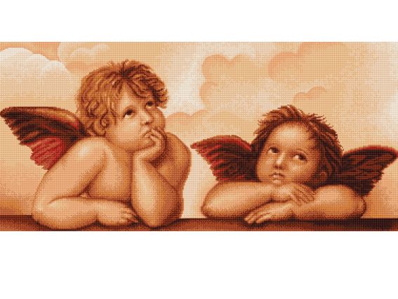 B319 Янголятки Luca-S вишивка нитками B319 Янголятки Luca-S вишивка нитками