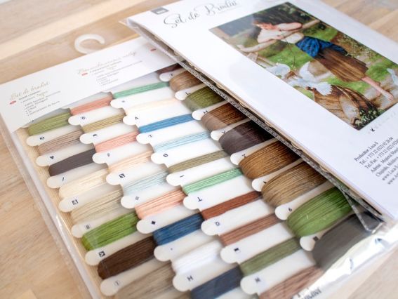 Набір для вишивання хрестиком В516 Дівчина, дражняча голубів, Лука-С