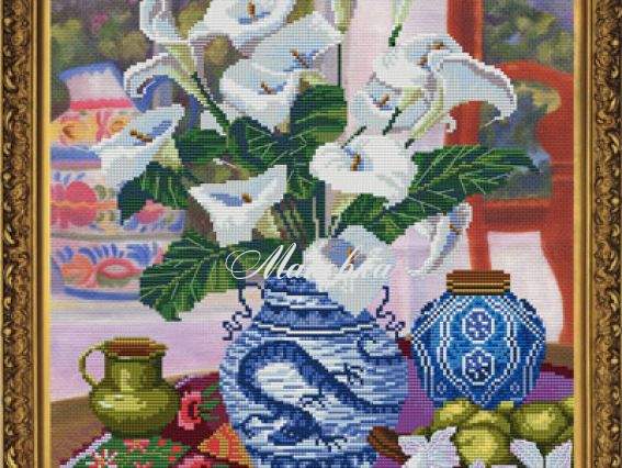 Цветочный натюрморт. Каллы, СД 3105, Нова Слобода Цветочный натюрморт. Каллы, СД 3105, Нова Слобода