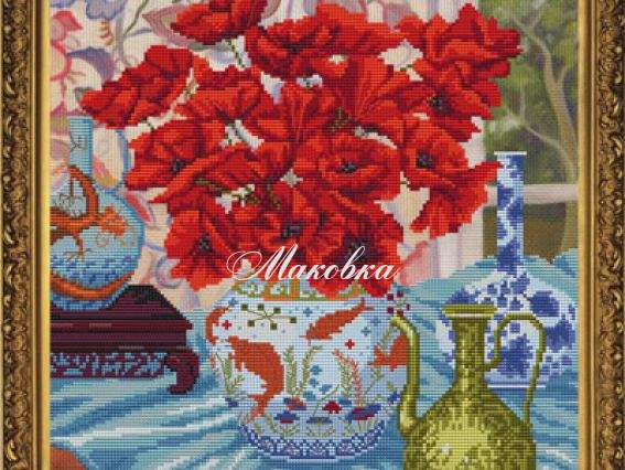 Цветочный натюрморт. Маки СД 3106, Нова Слобода Цветочный натюрморт. Маки СД 3106, Нова Слобода