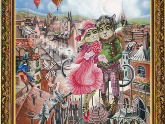 Любов в Парижі СР 1156, Нова Слобода, вишивка нитками Любов в Парижі СР 1156, Нова Слобода, вишивка нитками