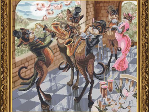 Вечірка СР 1158, Нова Слобода, вишивка нитками Вечірка СР 1158, Нова Слобода, вишивка нитками