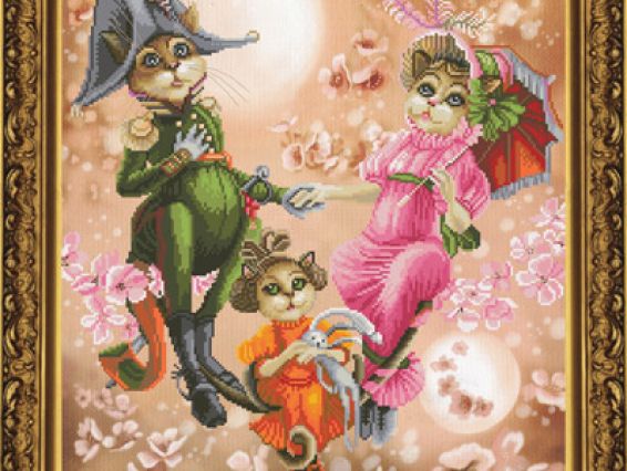 Семейная идиллия  СР1162, Нова Слобода, вышивка нитками Семейная идиллия  СР1162, Нова Слобода, вышивка нитками