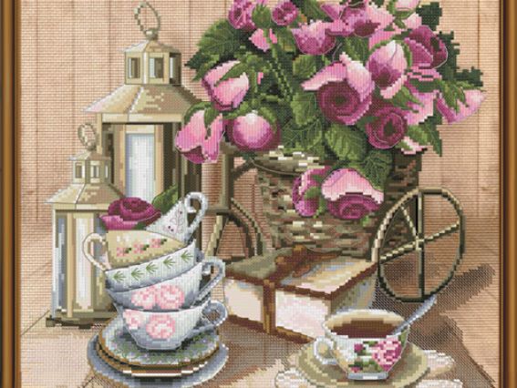 Ароматный чай, СР3199, Нова Слобода Набор для вышивания Ароматный чай, СР3199, Нова Слобода Набор для вышивания