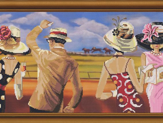 Ипподром в Довиле, СР 6135 , Нова Слобода Набор для вышивания Ипподром в Довиле, СР 6135 , Нова Слобода Набор для вышивания