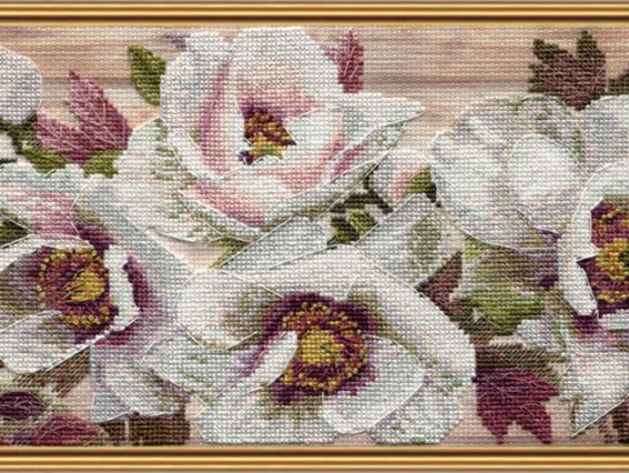 Набор для вышивания нитками Китайский пион СВ3087, Нова Слобода 