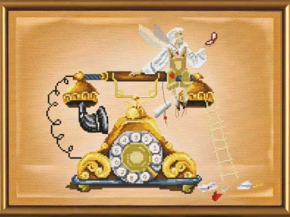 Набор для вышивания Телефонный эльф , СВ4032, Нова Слобода Набор для вышивания Телефонный эльф , СВ4032, Нова Слобода