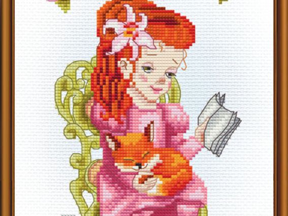 Набор для вышивания Читательница СВ5570, Нова Слобода