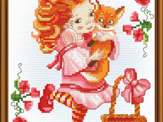 Набор для вышивания Рыженький любимчик СВ5572, Нова Слобода Набор для вышивания Рыженький любимчик СВ5572, Нова Слобода