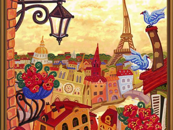 Париж. Зазеркалье ДК1081 Нова Слобода, набор для вышивания с бісером Париж. Зазеркалье ДК1081 Нова Слобода, набор для вышивания с бісером
