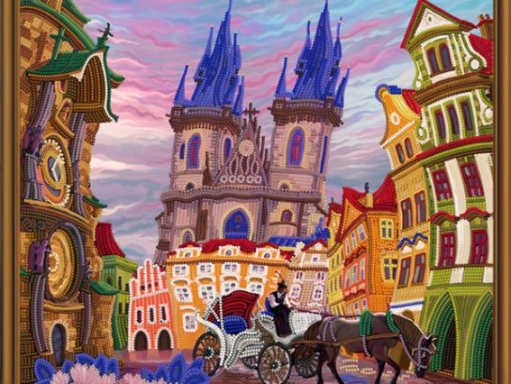 Прага. Зазеркалье ДК1084 Нова Слобода, набор для вышивания с бісером Прага. Зазеркалье ДК1084 Нова Слобода, набор для вышивания с бісером