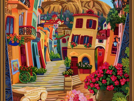 Афины. Зазеркалье ДК1085 Нова Слобода, набор для вышивания с бісером Афины. Зазеркалье ДК1085 Нова Слобода, набор для вышивания с бісером