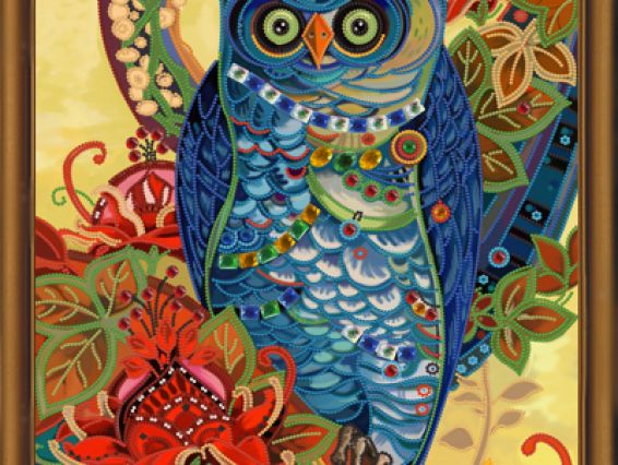 Набор для вышивания бісером Сова, ДК3018, Нова Слобода Набор для вышивания бісером Сова, ДК3018, Нова Слобода