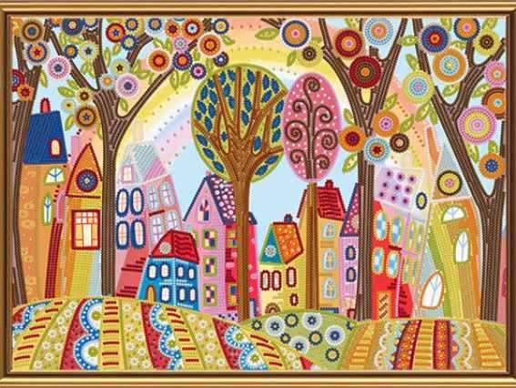 Весела веселка, ДК3066, Нова Слобода Набір для вишивання бісером Весела веселка, ДК3066, Нова Слобода Набір для вишивання бісером