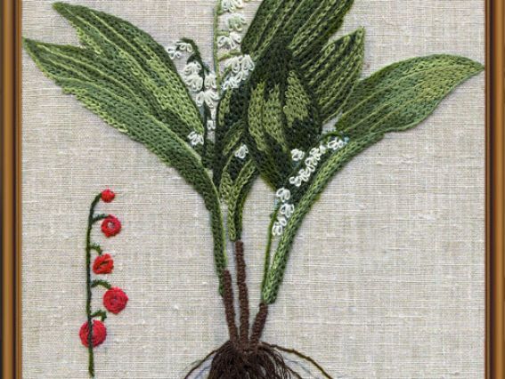 Ботаника. Ландыш майский, ЕМ 4024, Нова Слобода Набор для вышивания Ботаника. Ландыш майский, ЕМ 4024, Нова Слобода Набор для вышивания