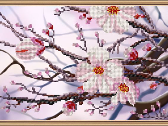 Яблоневый цвет, НД4088, Нова Слобода, вышивка бісером Яблоневый цвет, НД4088, Нова Слобода, вышивка бісером