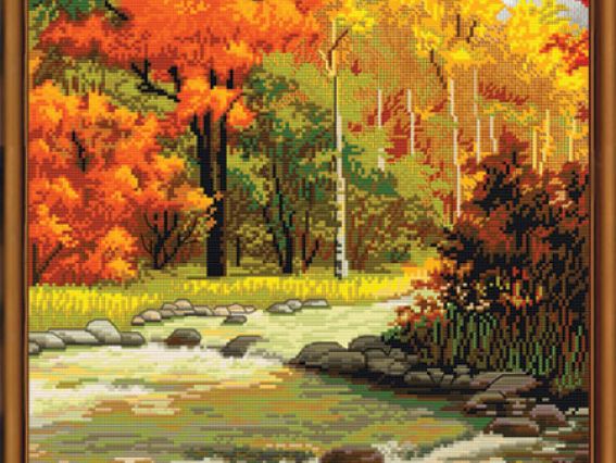 Мелодия осени ННД0078 Нова Слобода, вышивка нитками и бісером Мелодия осени ННД0078 Нова Слобода, вышивка нитками и бісером