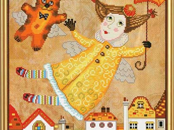 Фея с зонтиком ННД 3029, Нова Слобода Набор для вышивания Фея с зонтиком ННД 3029, Нова Слобода Набор для вышивания