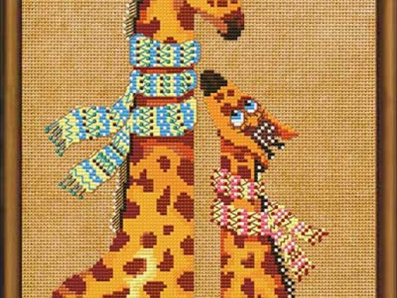 Жирафики, ННД4024, Нова Слобода Набір для вишивання Жирафики, ННД4024, Нова Слобода Набір для вишивання