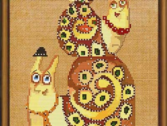 Семья улиток, ННД4027, Нова Слобода Набор для вышивания Семья улиток, ННД4027, Нова Слобода Набор для вышивания