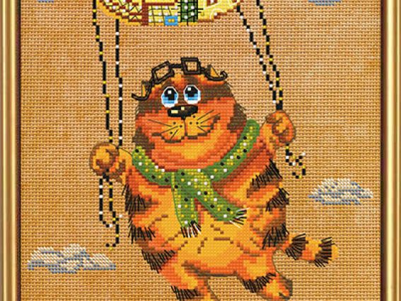 На воздушном шаре ННД5544, Нова Слобода Набор для вышивания На воздушном шаре ННД5544, Нова Слобода Набор для вышивания