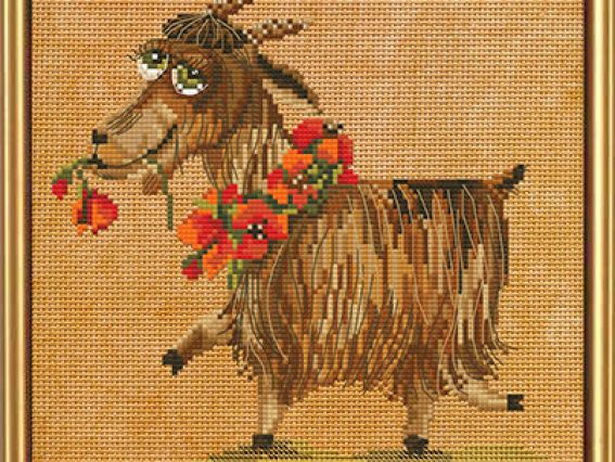 Козочка-милашка, ННД5551, Нова Слобода Набор для вышивания Козочка-милашка, ННД5551, Нова Слобода Набор для вышивания