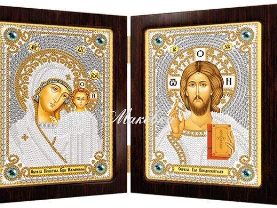 Складень Богородица Казанская и Христос Спаситель, СМ7000, Нова Слобода Складень Богородица Казанская и Христос Спаситель, СМ7000, Нова Слобода