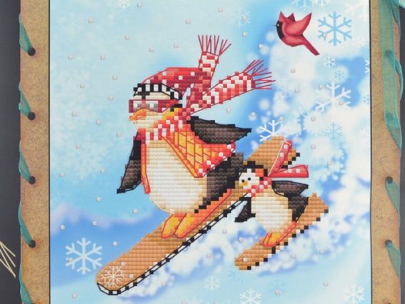 Набор креативное рукоделие Спортсмены, вышивка и открытка ОР7512, Нова Слобода Набор креативное рукоделие Спортсмены, вышивка и открытка ОР7512, Нова Слобода