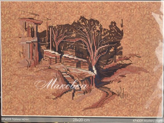 Набор для вышивания на пробковой ткани Тайны города (тайны ночи) КР4009, Нова Слобода Набор для вышивания на пробковой ткани Тайны города (тайны ночи) КР4009, Нова Слобода