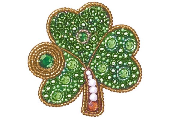 Набір для вишивання бісером брошь ВР1006 Конюшина, Нова Слобода Nova Stich