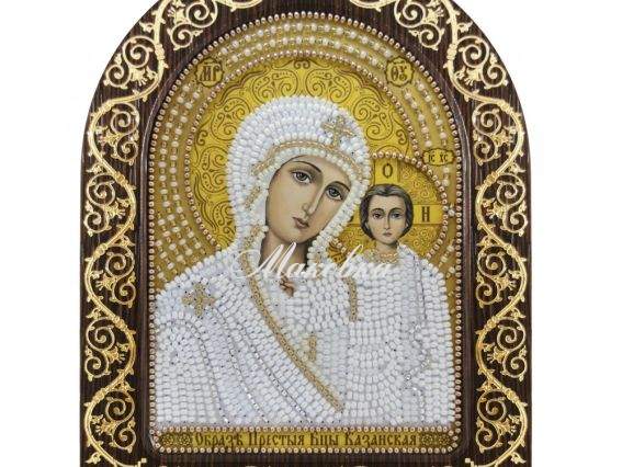 Богородица Казанская, СН5002 13,5х17 см, с фигурной рамкой, Нова Слобода Богородица Казанская, СН5002 13,5х17 см, с фигурной рамкой, Нова Слобода