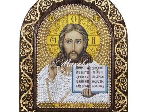 Христос Спаситель, СН5001 , 13,5х17 см, с фигурной рамкой, Нова Слобода Христос Спаситель, СН5001 , 13,5х17 см, с фигурной рамкой, Нова Слобода