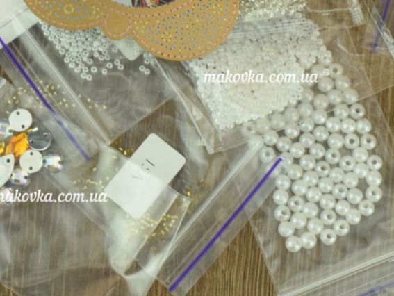 Набір для вишивання бісером двохсторонней підвіски РВ3601 Богородиця Гідно Есть Миколай Чудотворець, Nova Stich