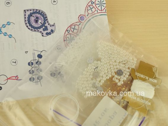 Набір для вишивання бісером двохсторонней підвіски РВ3601 Богородиця Гідно Есть Миколай Чудотворець, Nova Stich