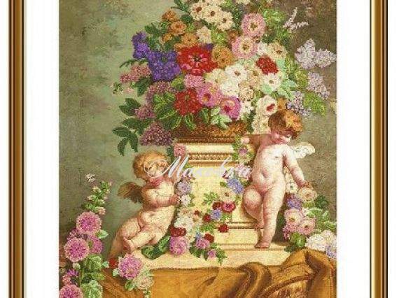 Сад ангелочков ДК6705, Нова Слобода, вышивка бісером,  Сад ангелочков ДК6705, Нова Слобода, вышивка бісером, 