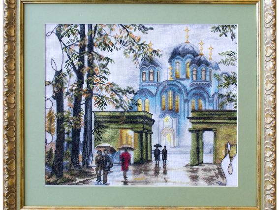 Володимирський собор РЕ3348, Нова Слобода, вишивка нитками Володимирський собор РЕ3348, Нова Слобода, вишивка нитками