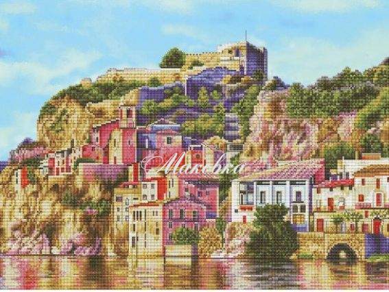 Воспоминание об Альгамбре СР3282  Нова Слобода, набор для вышивания нитками Воспоминание об Альгамбре СР3282  Нова Слобода, набор для вышивания нитками