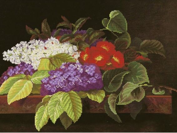 Набір для вишивання хрестом на дизайнерскій канві СР3283 Бузковий аромат Слобода 