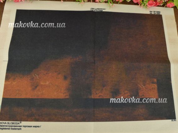 Набір для вишивання хрестом на дизайнерскій канві СР3283 Бузковий аромат Слобода 