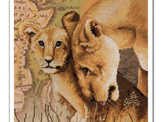 Набор для вышивания крестом на дизайнерской канве Мое солнышко СР4230 Нова Слобода