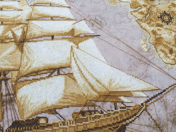 Набор для вышивания крестом на дизайнерской канве Морское путешествие СВ6584 (5 частей), Нова Слобода