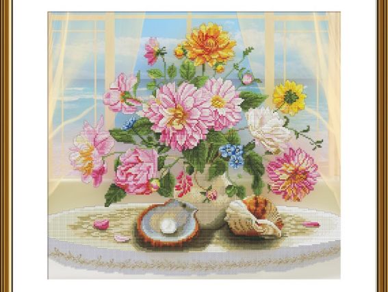 Теплая встреча у моря СР2256 Нова Слобода, набор для вышивания нитками Теплая встреча у моря СР2256 Нова Слобода, набор для вышивания нитками